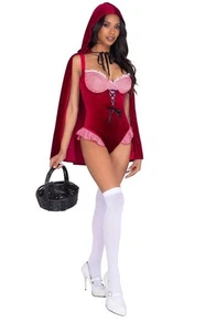 NUOVO ROMA SEXY STORYBOOK CAPPUCCIO ROSSO TAGLIA GRANDE GIOCO DI RUOLO HALLOWEEN - Foto 1 di 2