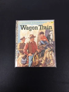 Wagon Train 50s TV Show Little Golden Book 1958 Emily Broun Frank Bolle Western - Picture 1 of 2