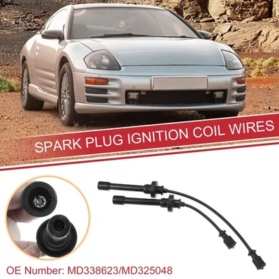2pcs Spark Plug Wire Ignition Coil Cable No.MD338623 for Mitsubishi Lancer 02-06 - Image 1 of 4