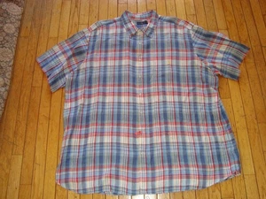POLO RALPH LAUREN HERREN KURZÄRMELIGES GEKNÖPFTES LEINENHEMD GRÖSSE 4XLT HOCH TOP! - Bild 1 von 12