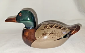 Vintage CRAFT MEN of the TSUBOGEN Wooden Decoy Japan duck - Bild 1 von 11