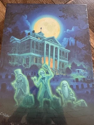 Beware of Hitchhiking Ghosts 16Hx12W Disney Fine Art by Rob Kaz - Image 1 of 4