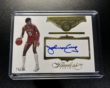 Julius Erving /25 Auto 2015-16 Panini Flawless Basketball Card *DAMAGED*