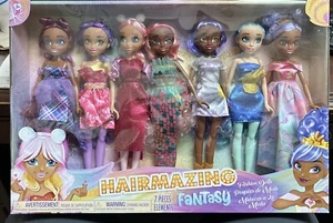 NEW Just Play Hairmazing Fantasy Fashion Dolls 7-Pack, Kids Toys for Ages 3 up - Picture 1 of 4