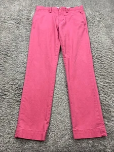 Polo Ralph Lauren Pants Men 30x30 Pink Stretch Slim Fit Preppy Golf Chino Slacks - Picture 1 of 10