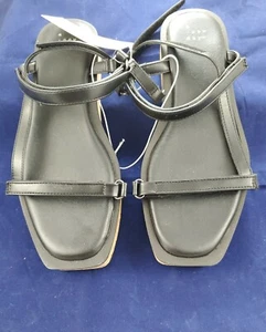 Womens Casual Cork Platform Sandals SIZE 8 beige or black - discount for both - Picture 1 of 3