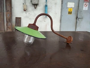 AnNo5 Antike Hoflampe/Aussen Lampe/Bauernhof/Emaillelampe. - Bild 1 von 17