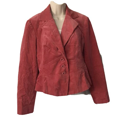 Blazer Chaqueta Nine West Pana Cuello ~ Talla 4 ~ Rosa ~ Forrado ~ Manga Larga Foto 1 de 4