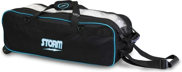 Storm 3 Ball Tournament Travel Roller Bag - Black/Blue (3409)