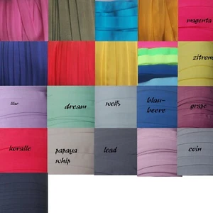 3-8 Meter matt/glänzend Falzband Einfassband Falzgummi Kantenband 15-20mm Polyes - Bild 1 von 44