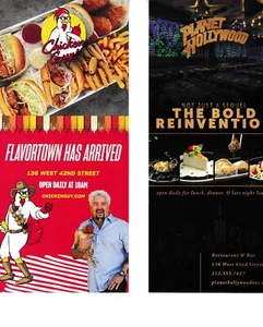 Planet Hollywood NYC 2025 Reinvention Handbill 9.5" x 4" Two sided - Picture 1 of 1