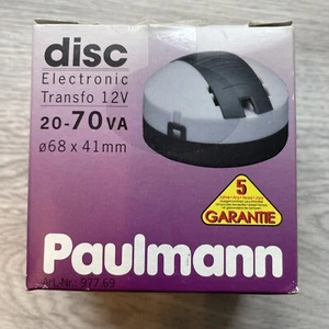  Paulmann 977.69 Transformador electrónico VDE Disco 20-70W Gris/Negro Transformador  - Imagen 1 de 12