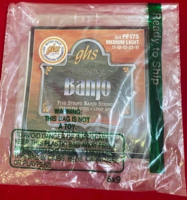 ghs Sonny Osborne Signature Professional Banjo Strings Medium Light PF 175 - Image 1 of 3