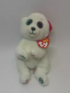 TY Beanie Baby (Beanie Bellies) - EMERY l'orso polare (6 pollici) - Nuovo con etichette - Foto 1 di 3