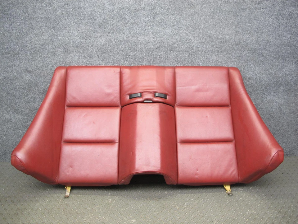 BMW E46 M3 2001-2006 CONVERTIBLE ASIENTO TRASERO SUPERIOR CUERO COJÍN ROJO Foto 1 de 4