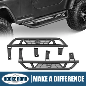 Pair Steel Nerf Bars Side Steps Running Boards For 1987-1995 Jeep Wrangler YJ - Picture 1 of 14