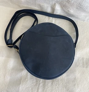 Bolso Bandolera Portland Leather Goods Azul Redondo Círculo Ajustable - Imagen 1 de 18