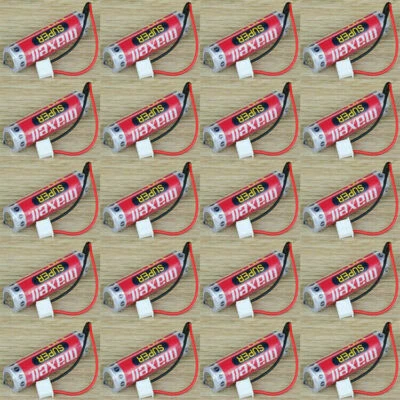 20pcs MAXELL ER6C AA 3.6V 1800mAh PLC Battery for Mitsubishi FX F2-40BL + Pug - Image 1 of 4