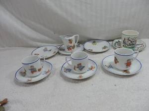 RUDOLSTADT HAPPIFATS CHILDS TEA SET Teapot BEYER & BOCK GERMANY Bone China - Picture 1 of 12