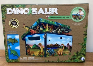 Dinosaur Zip Bin Transforming Toy Box and Play Mat by Mieh Inc WA - Picture 1 of 12