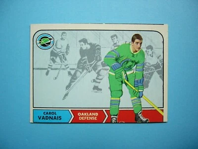 1968/69 O-PEE-CHEE NHL HOCKEY CARD #81 CAROL VADNAIS ROOKIE RC EX/NM NM OC OPC - Image 1 of 2