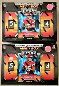 2021 Panini Playbook NFL Football Mega Box 2 Box lot AUTO or MEMORABILIA PER BOX - Picture 1 of 2