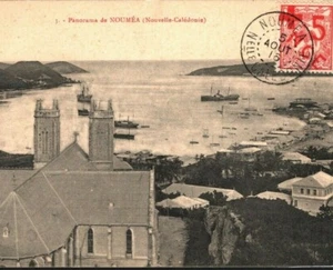 France Cols NEW CALEDONIA *Noumea* Postcard 1916 RED CROSS View-Side Use MC183 - Picture 1 of 6