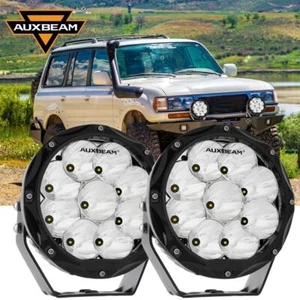AUXBEAM 7" Inch LED Work Light Bar Spot Driving Fog Lamp For Toyota Land Cruiser - Picture 1 of 12