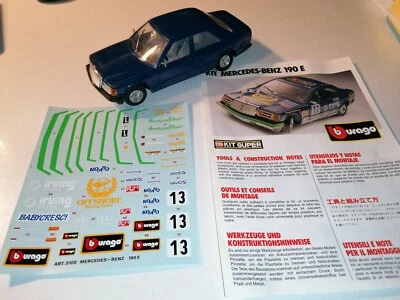1:25 BBURAGO METAL KIT MERCEDES BENZ 190E cod. 5105 vintage - Immagine 1 di 4