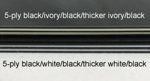 Guitar Pickguard Blank Sheet 5-ply Material black/ivory & black/white Gibson - Picture 1 of 9