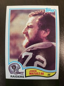 1982 Topps John Matuszak football card #195.....