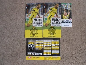 '14 Columbus Crew SC MLS Soccer Programs Schedule Magnet Ticket Federico Higuain - Picture 1 of 3