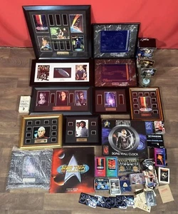 Star Trek Collectable Bundle Trading Cards Film Cells Framed Photos Etc - Picture 1 of 20