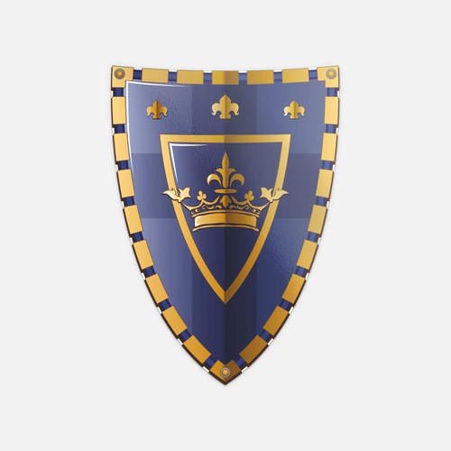 Medieval Crown Shield Vinyl Sticker Decal | eBay