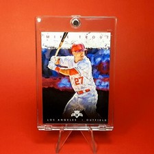 Mike Trout DIAMOND KINGS WHITE JERSEY INSERT ANGELS CARD - W/ CASE