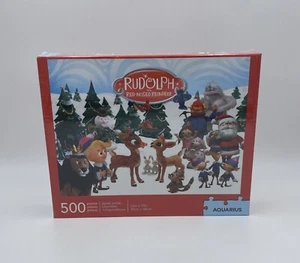 Rodolfo el Reno Nariz Roja 500 Piezas Puzzle Acuario - Sellado Nuevo - Imagen 1 de 2
