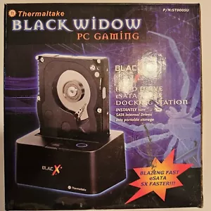 Thermaltake BlacX Dual 2.5" 3.5" SATA HDD eSATA USB Docking Station NEW Open Box - Picture 1 of 8