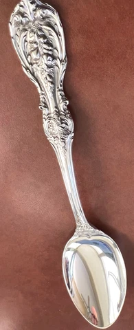 1 FRANCIS 1ST BY R&B  STERLING OVER SIZE 7 1/4" OVAL SOUP SPOON HAVE 15 POLISHED Cover