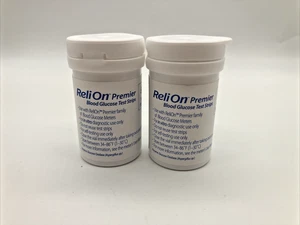 Prueba de glucosa en sangre ReliOn Premier 100ct FECHA DE CADUCIDAD: 09/2026 (sin caja) Ref. 004 - Imagen 1 de 2