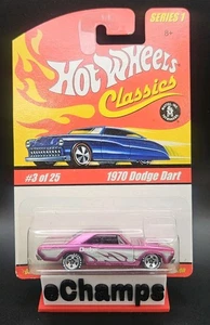 Hot Wheels Classics 2004 1970 Dodge Dart Serie 1 Rosa Spectraflame 3/25 - Foto 1 di 2