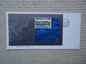 2001 NEXT STEP £1 Definitive Booklet Pane First Day Cover SG MS927a Guernsey pmk - Picture 1 of 5