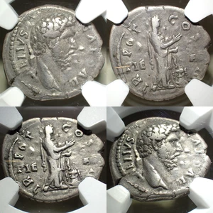 🔥 AD 136-138 Roman Empire (AELIUS CAESAR) AR Denar NGC Ch F 4/5:3/5 [Pietas] - Bild 1 von 16