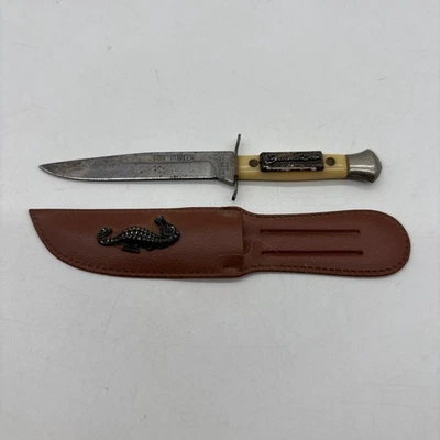 Faca miniatura Colonial Prov RI EUA Cub Hunter Jamaica lembrança cavalo-marinho - Imagem 1 de 4