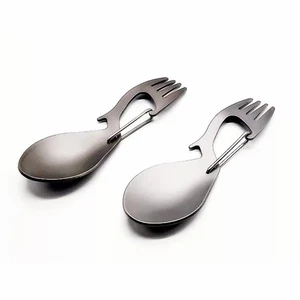 3-in-1 Spoon MultiFunctional Outdoor Camping Tableware Bottle Opener - Picture 1 of 8