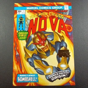 /1499 Nova What If Gold Foil 5x7 Marvel Masterpieces XL Oversized Card 2023 - Picture 1 of 13