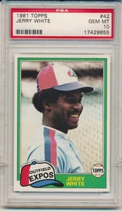 1981 Topps Jerry White (#42) PSA10 PSA - Picture 1 of 2