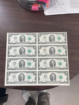 2 Dollar 8 Notes sheet 2013 - Image 1 of 2