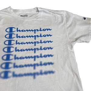 16A- Champion Damen Shirt Größe M klassisch weiß kurzarm - Bild 1 von 6