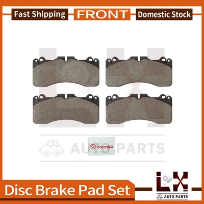 Комплект из 1 передних дисковых тормозных колодок Brembo подходит для Lexus LS460 2010-2017 годов выпуска - Изображение 1 из 3