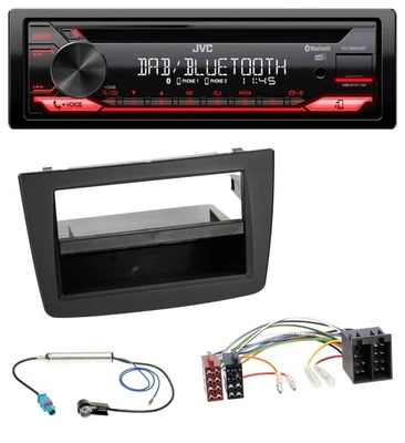 JVC CD DAB USB Bluetooth MP3 Autoradio für Alfa Romeo Mito 955 08-14 ISO schwarz - Bild 1 von 4